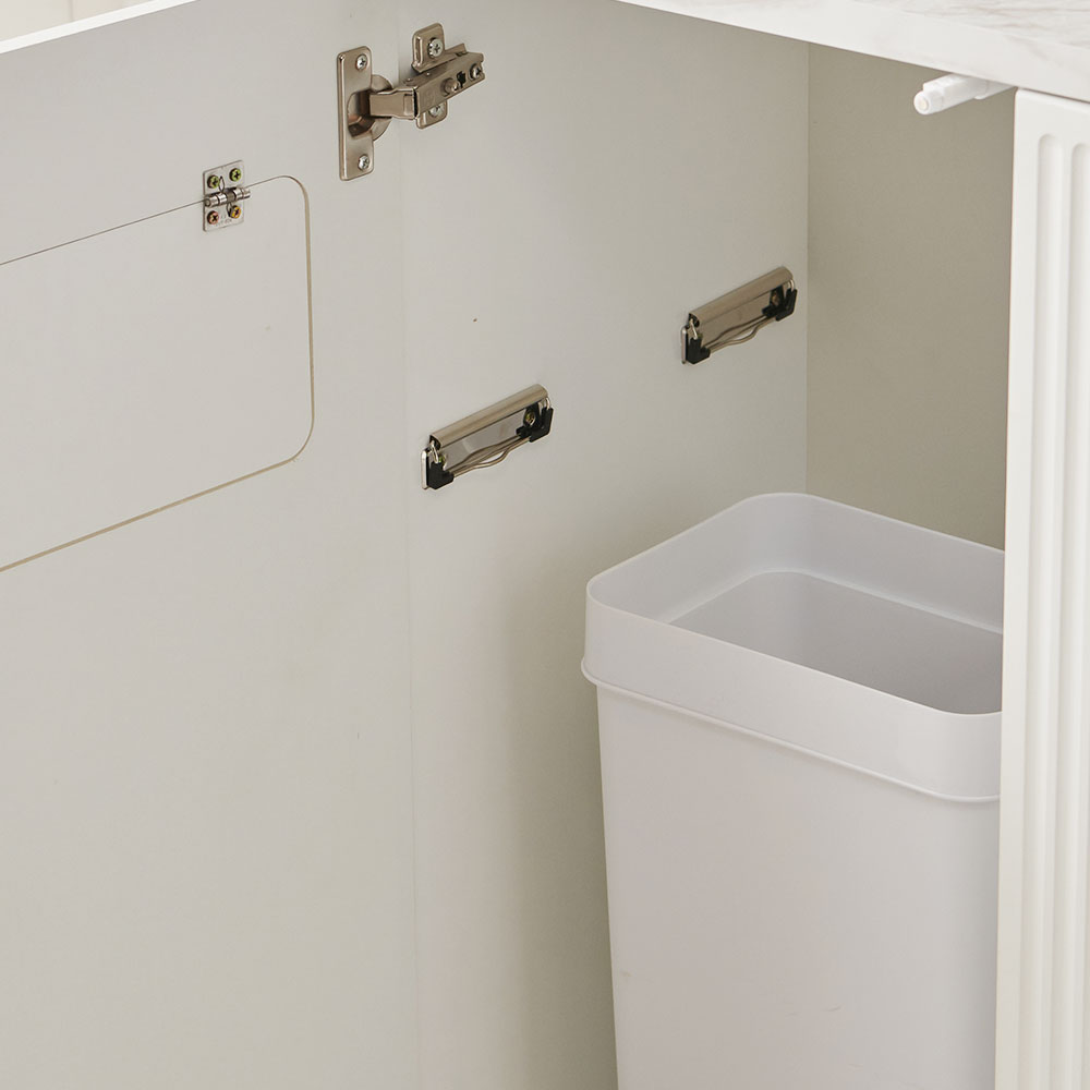 팝콘 분리수거함 쓰레기통 수납장 재활용 스윙도어 카페 사무실 탕비실 셀프바