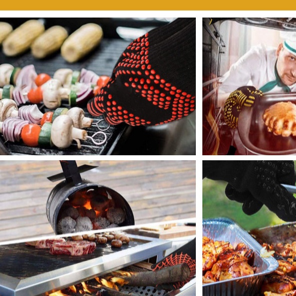 감성 캠핑용 바베큐 장갑 캠핑 그릴 장갑 바베큐용 BBQ 장갑