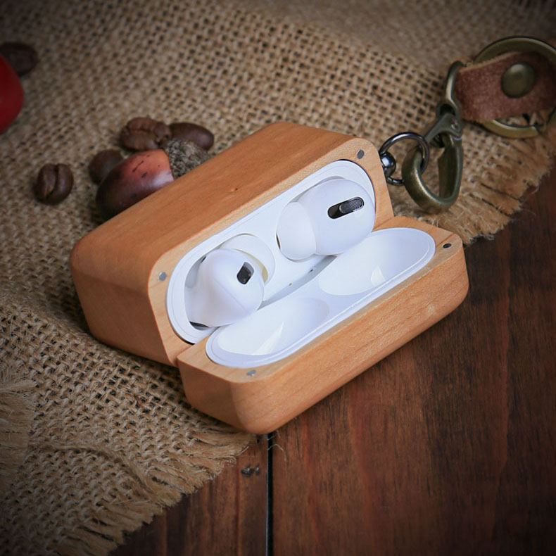 애플 AirPods 1,2,3 에어팟 프로 1, 2 세대 나무 원목 케이스 이미지 8