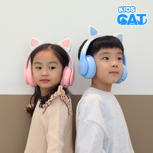 키즈캣 헤드셋(LED/어린이 청력 보호/블루투스/파우치 증정) - 상세 이미지 5