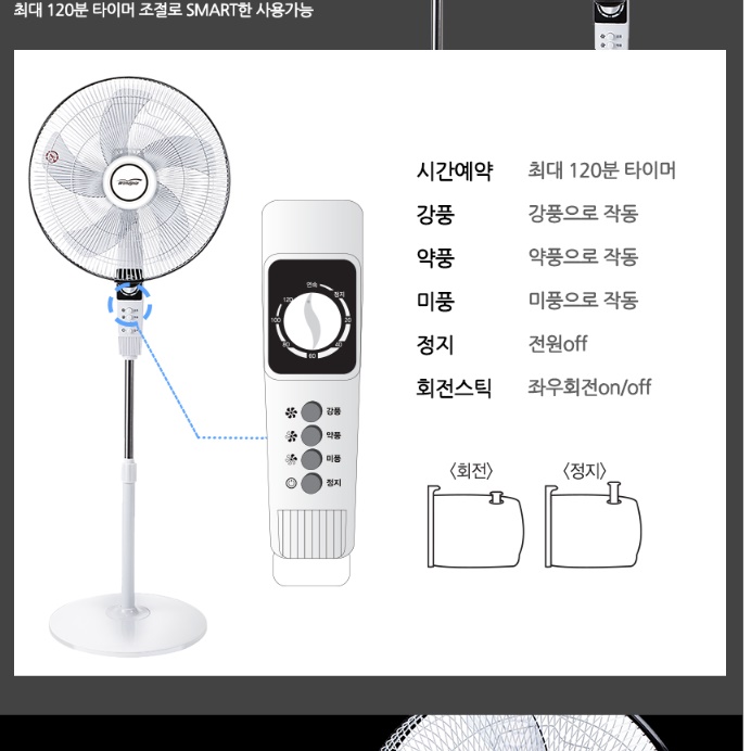18인치 공업용 산업용 헬스장 영업용 선풍기 공장 선풍기 공장용 선풍기 - 상세 이미지 3