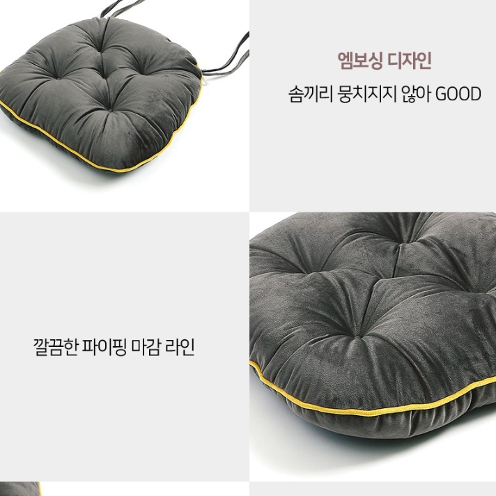 차 운전 방석 자동차 키높이 방석 끈 달린 높은 방석