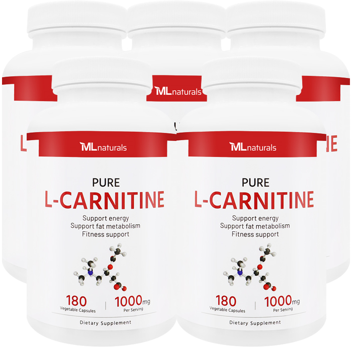 5병 마이라이프 내추럴스 퓨어 엘 카르니틴 1000mg 180 야채캡슐 - 메인 이미지