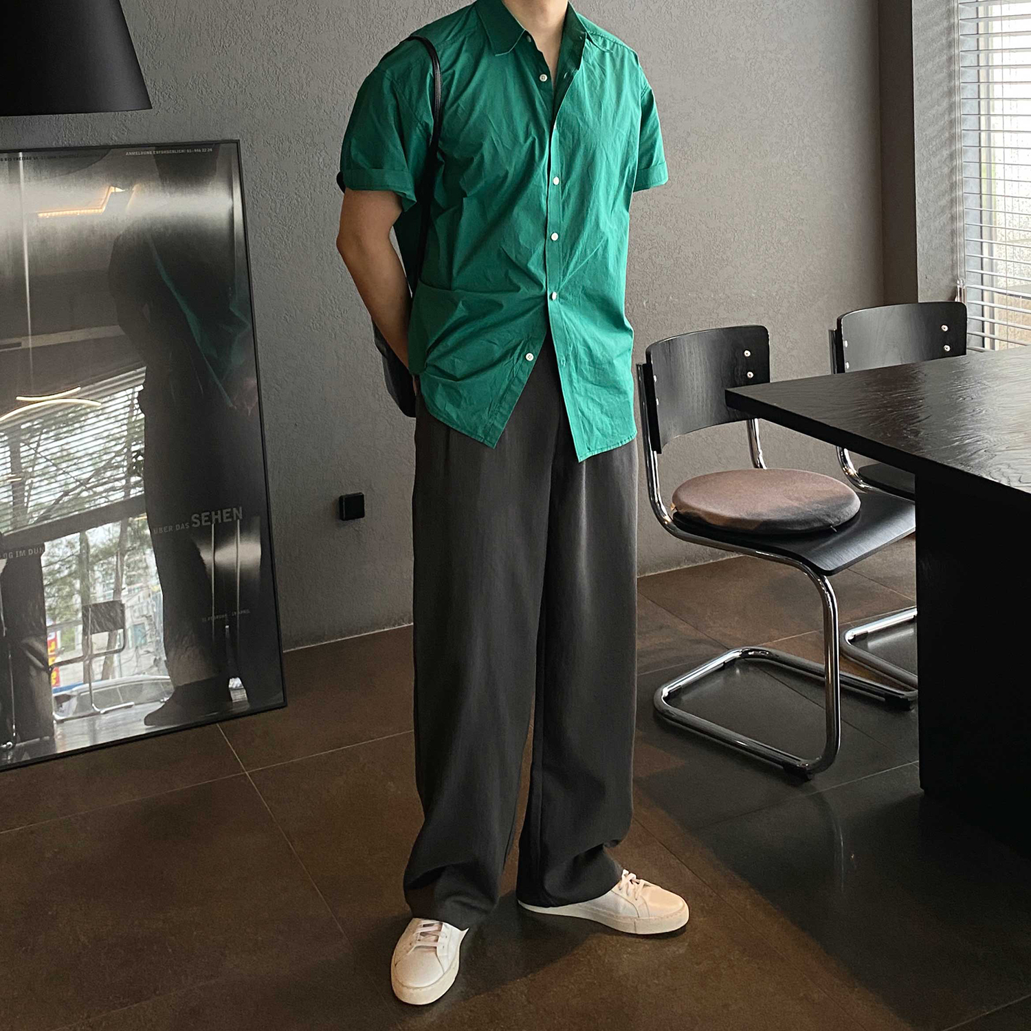 오버핏반팔셔츠 남자여름셔츠 이미지 8