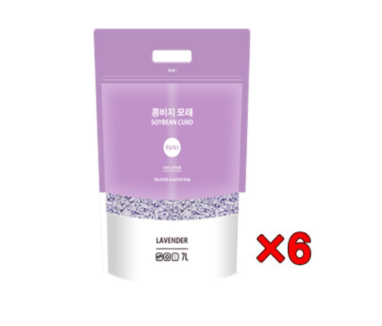 [6개1박스] 파니 콩비지모래 7L 오리지널(2.8kg) 고양이 모래 친환경 두부 - 상세 이미지 3