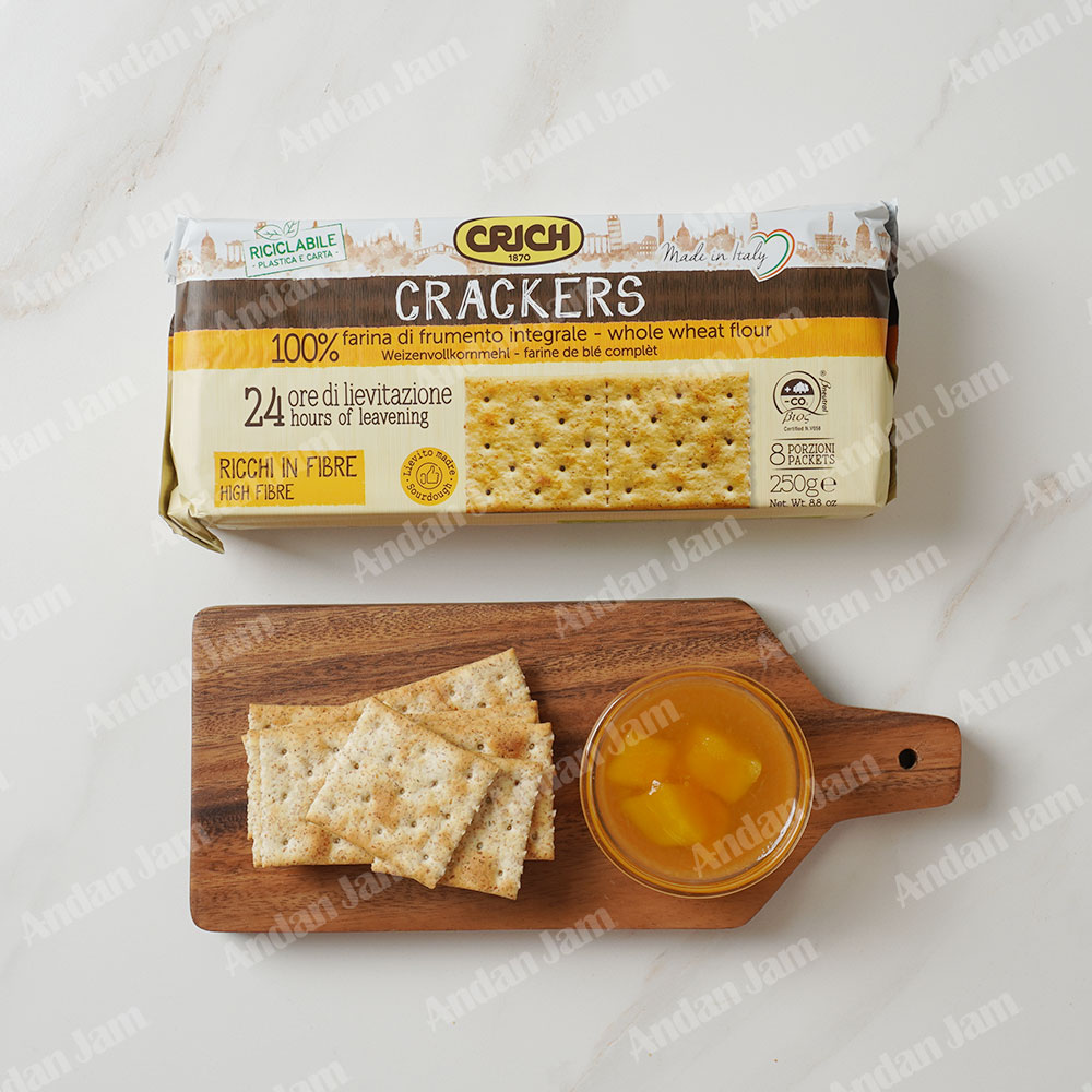 크릭 통밀 크래커 250g 비건과자 간식 비스킷 개별포장 - 상세 이미지 2