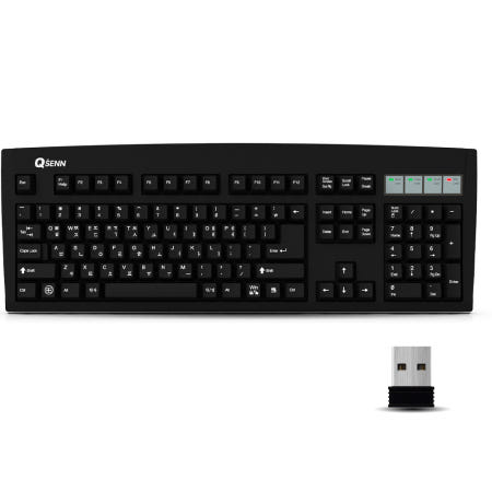 큐센 QSENN SEM-DT35W 무선 키보드 (블랙)