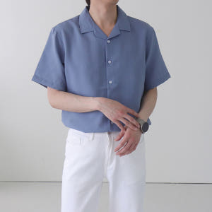 남자반팔셔츠 오버핏 링클프리 구김없는 남자린넨셔츠 착용 후기 | 사이즈/핏 총정리 - 상품 이미지 3