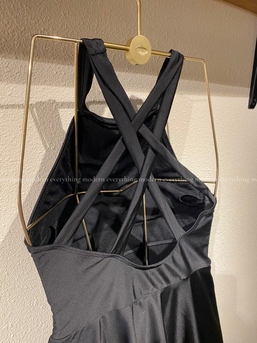 💙[무조건날씬/M-4XL] 홀터넥 유교걸 휴양지 커버업 원피스 비키니 모노키니 빅사이즈 치마 수영복 상세 이미지 29