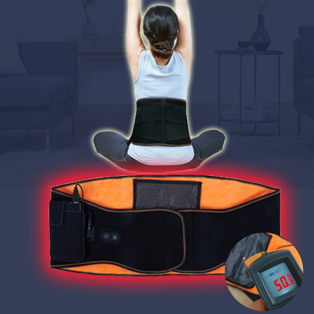 무선 허리찜질기 전기 온열 찜질기 발열 복대 허리찜질