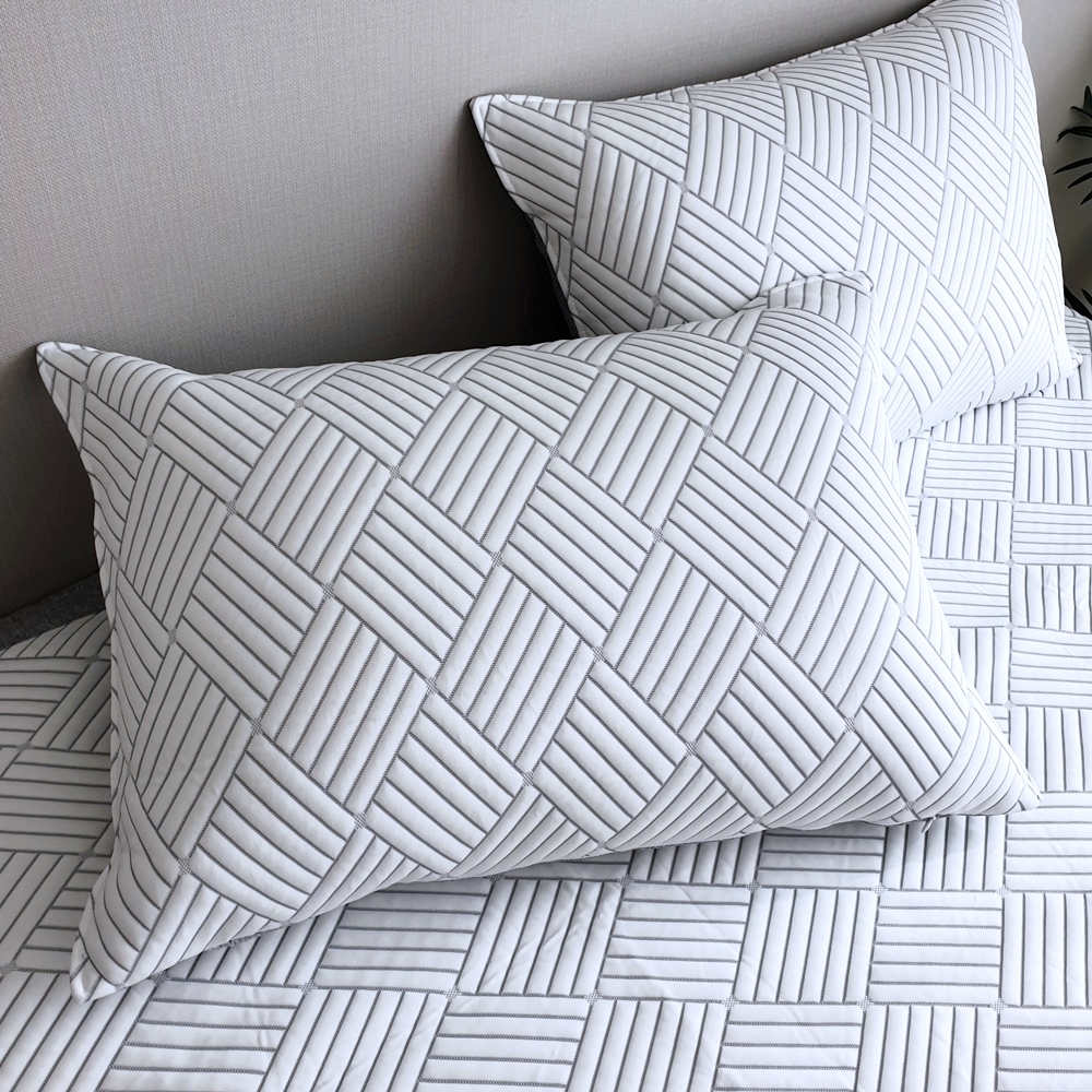 항균 쿨 듀라론 아이스셀 순면 밴딩 냉감 베개커버 2040