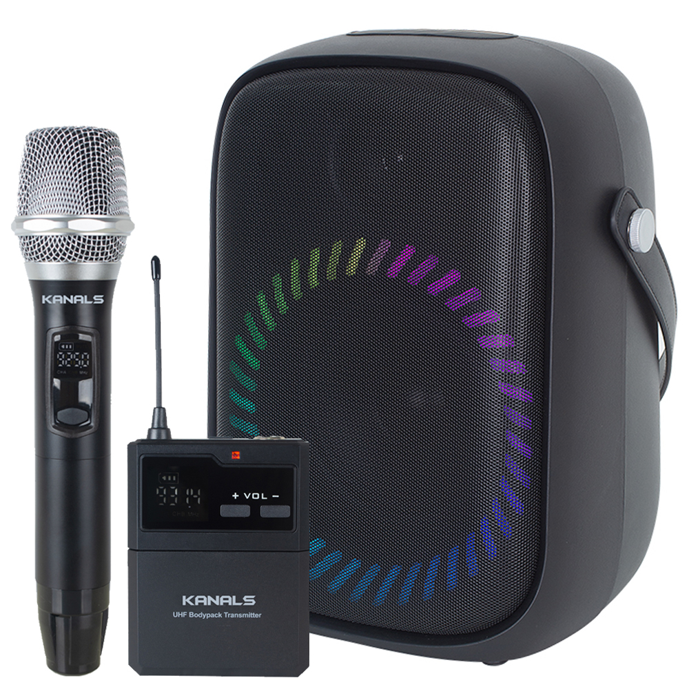 카날스 BW-600 이동식 휴대용 블루투스 앰프 스피커 마이크 생활방수