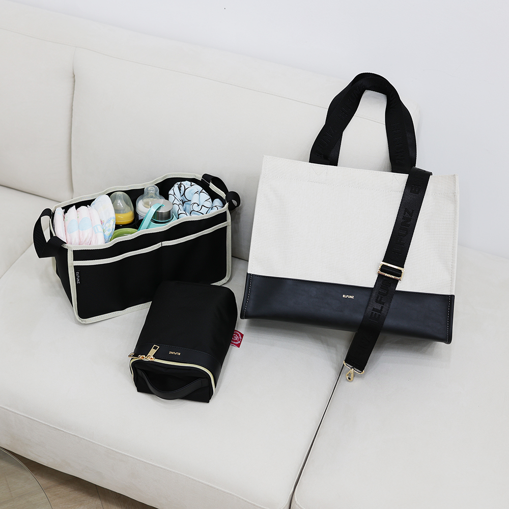 엘펀즈 캔버스 방수 국민 기저귀가방 올담백 이너백 보냉백 숄더백 쇼퍼백