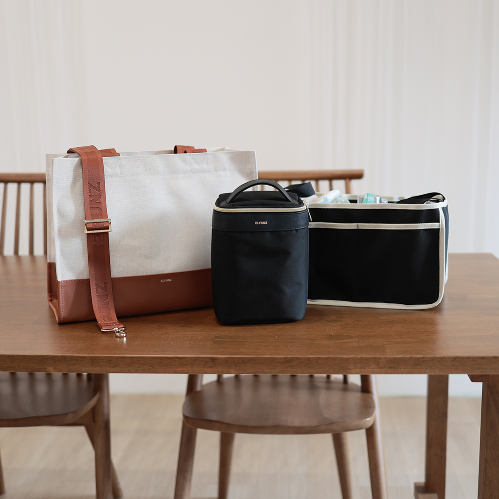 엘펀즈 캔버스 방수 국민 기저귀가방 올담백 이너백 보냉백 숄더백 쇼퍼백