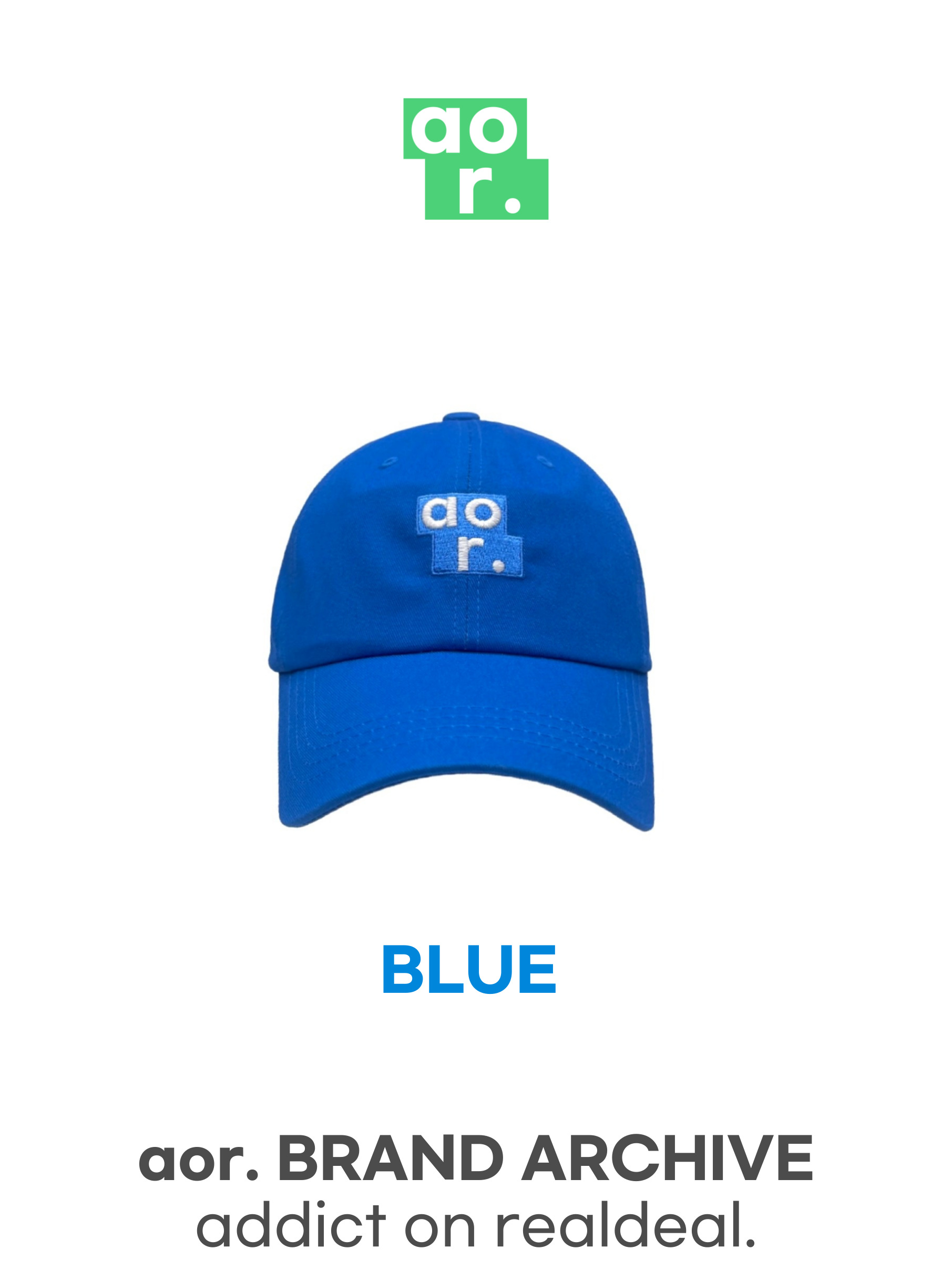 aor. 톤 앤 톤 볼캡 5COLOR 깊은핏 모자 에이오알닷 이미지 8