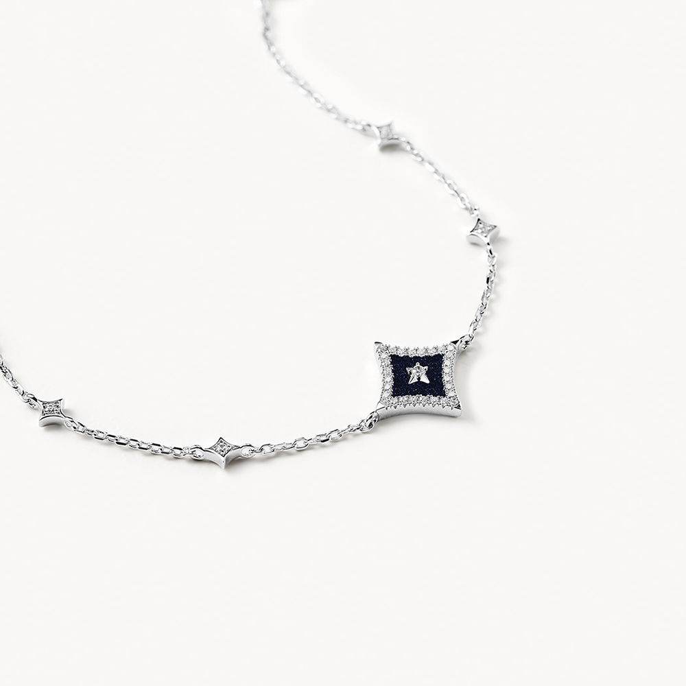 롤라로즈 Starry 블루 샌드스톤 실버 여자팔찌 LR80101 이미지 8