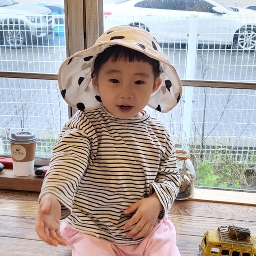 키즈썬캡 썬햇 휴대용 여름모자 돌돌 말리는 모자 - 상세 이미지 5
