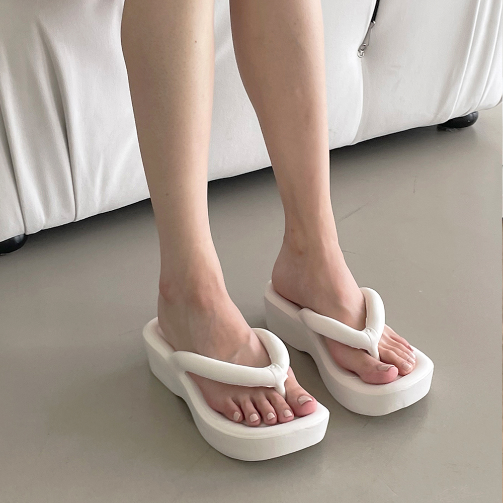 소프트경량 푹신 물놀이 통굽 플랫폼 굽높은쪼리 이미지 6