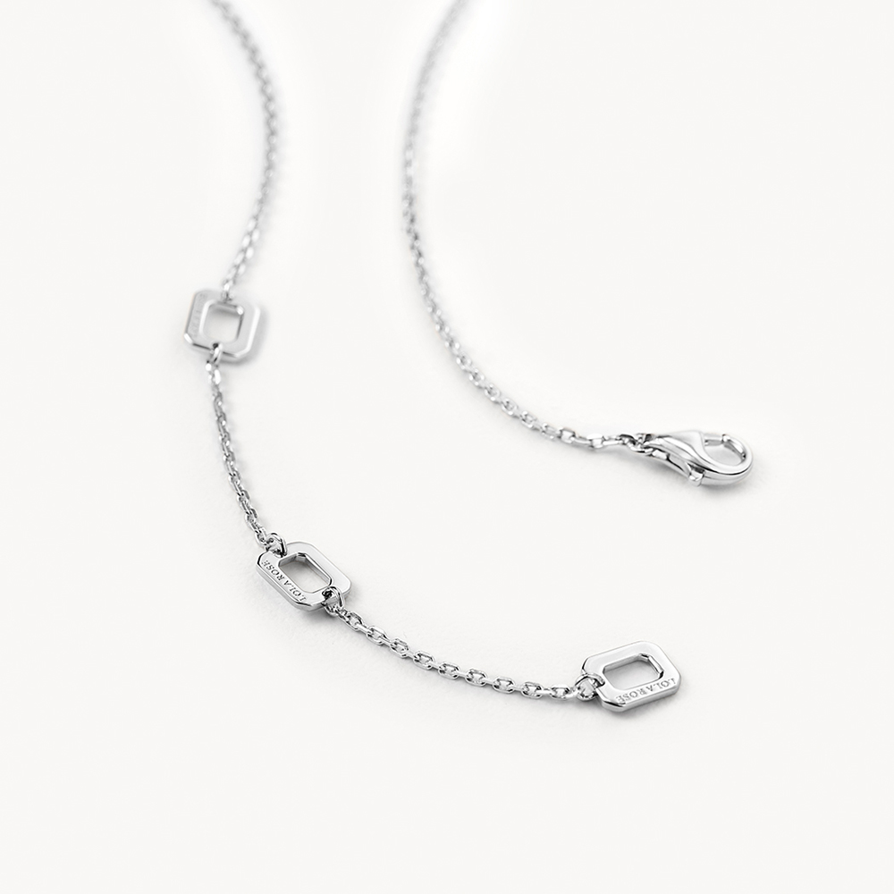 롤라로즈 Starry 블루 샌드스톤 체인 실버목걸이 LR50104 이미지 7
