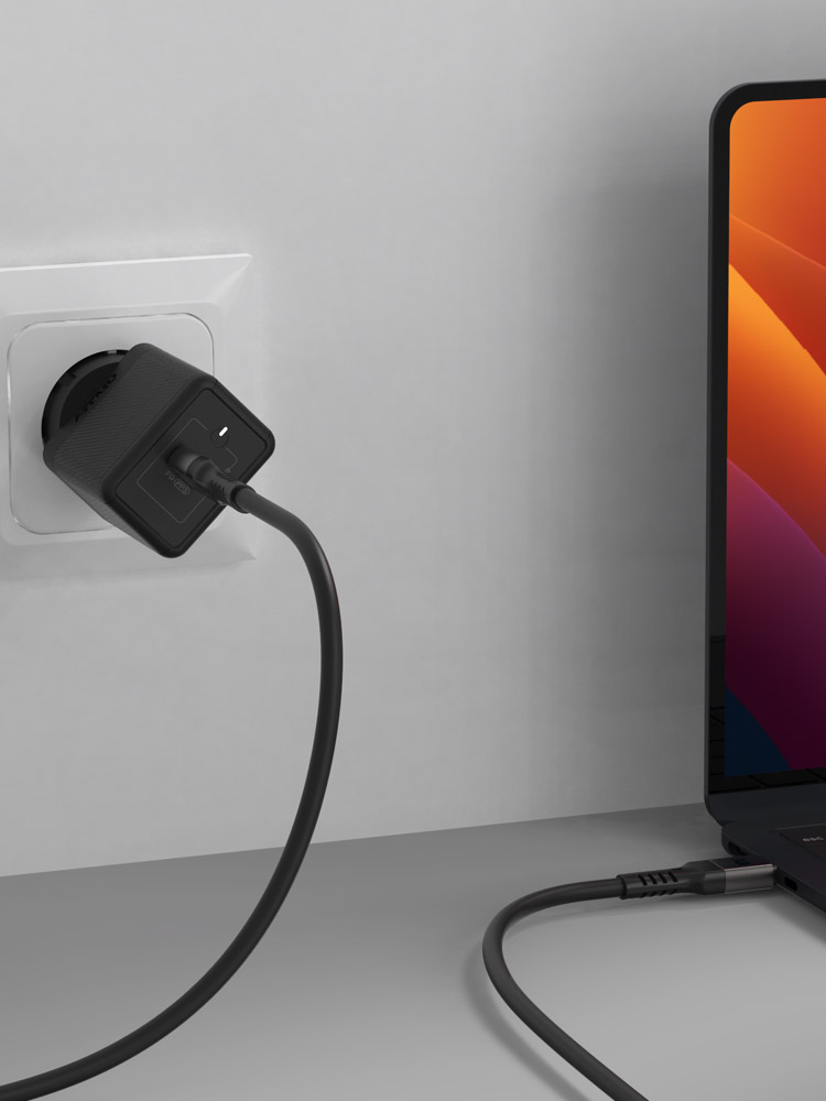 USB PD 45W PPS GaN 접지 초고속 충전기 GA110 블랙 - 상세 이미지 3