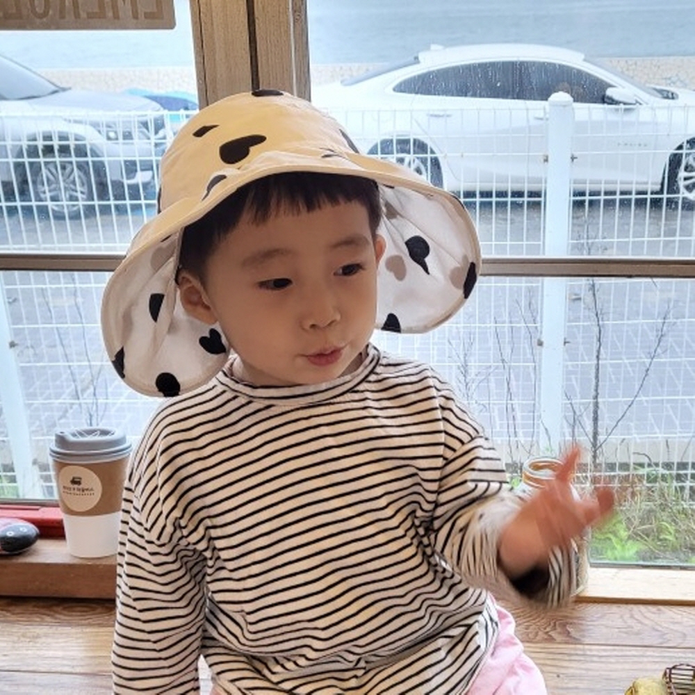 키즈썬캡 썬햇 휴대용 여름모자 돌돌 말리는 모자 - 상세 이미지 4