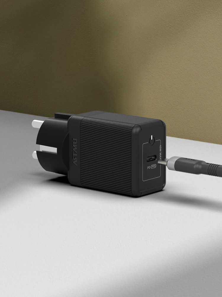 USB PD 45W PPS GaN 접지 초고속 충전기 GA110 블랙 - 상세 이미지 2