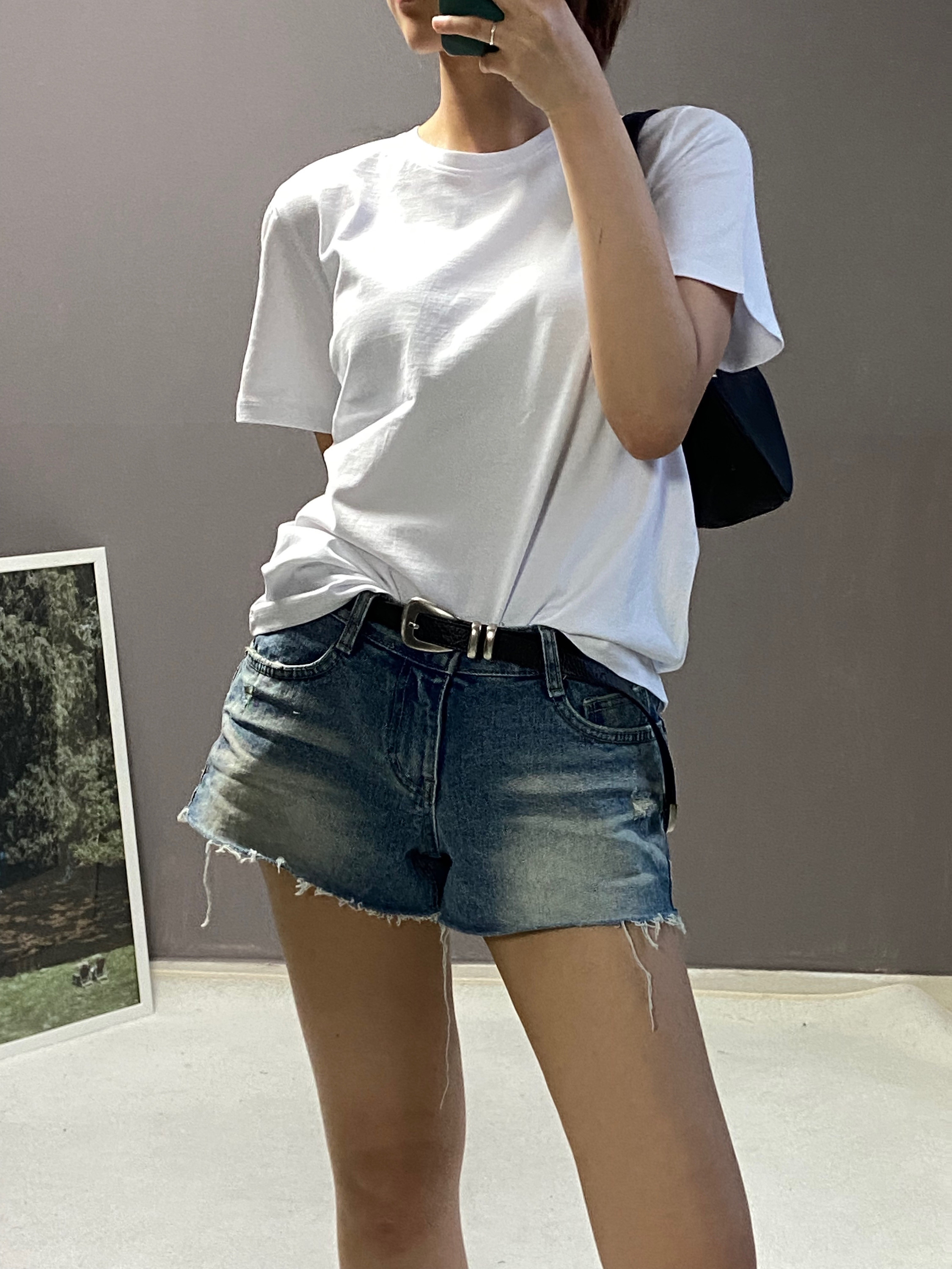 비츠앤밥스 GRACE DENIM SHORT PANTS