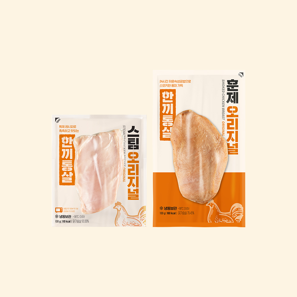 한끼통살 닭가슴살 스팀 오리지널 100g (50개입) - 상세 이미지 2