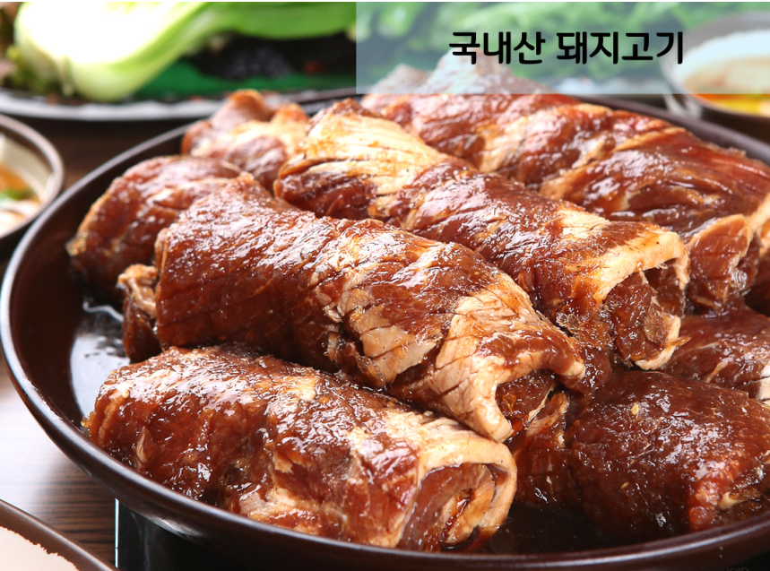 국내산 양념돼지 왕구이 2kg(5대) 돼지갈비 왕갈비 - 상세 이미지 2