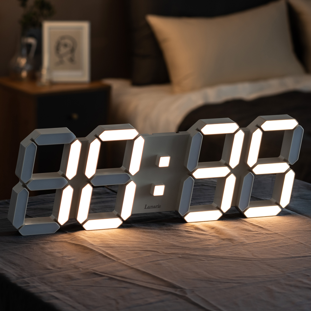 국산 루나리스 그랑데 위성 GPS 3D LED 대형 숫자 벽걸이 시계 54cm - 상세 이미지 5