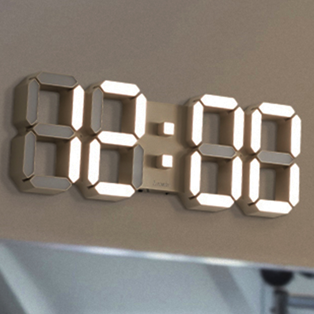 국산 루나리스 그랑데 위성 GPS 3D LED 대형 숫자 벽걸이 시계 54cm - 상세 이미지 5
