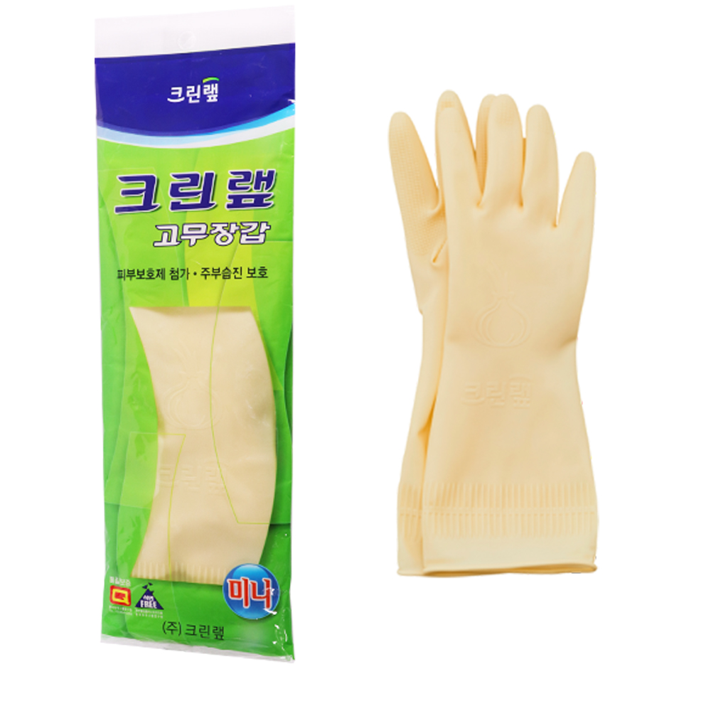 크린랩 고무장갑 주방 설거지 미니 10켤레 - 상품 이미지