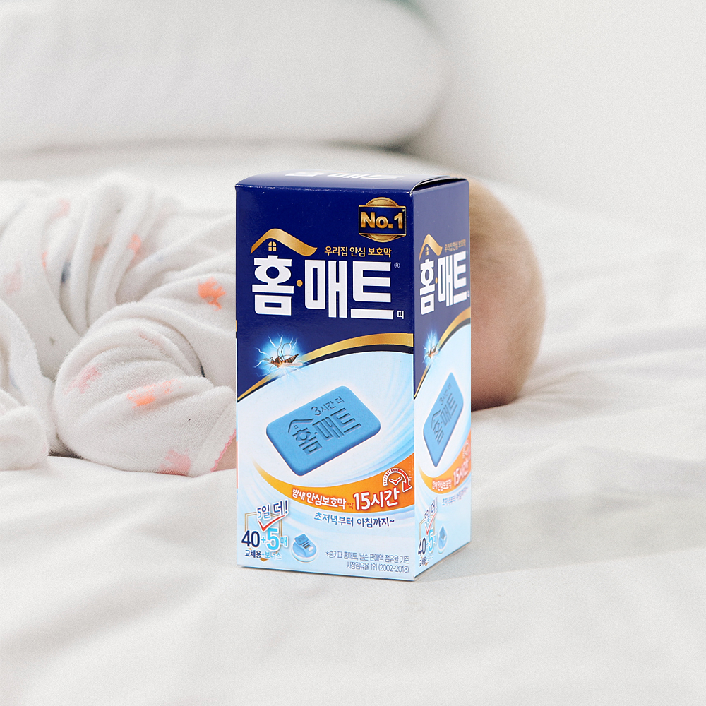 홈매트 모기 살충 매트 리필 40+5매