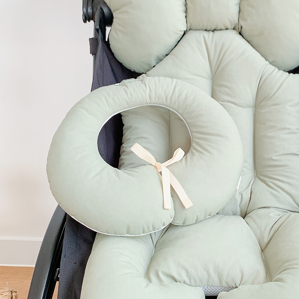 마롤로뜨 사계절 유모차 목쿠션 마카롱 컬러 카시트목베개 신생아