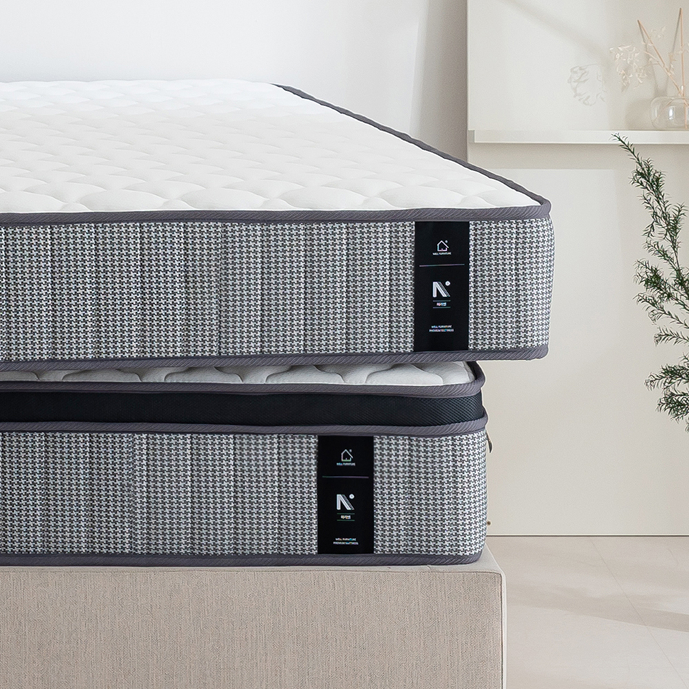 [BEST]쇼킹 허리에 좋은 단단한 안정감 쿠션 호텔 침대 바닥 매트리스 22cm, SS(슈퍼싱글), 미디엄하드