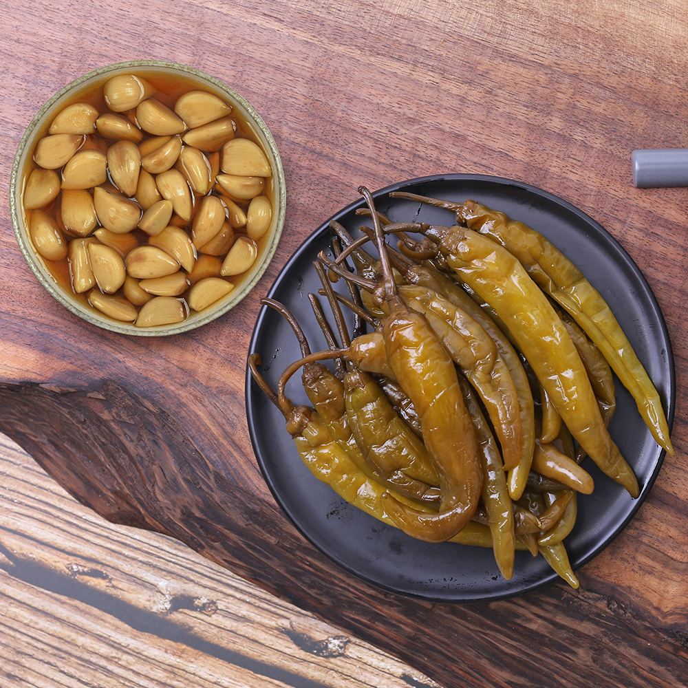 그곳에가면 상하식품 HACCP 알마늘 절임 1kg + 아삭 고추장아찌 1kg - 메인 이미지