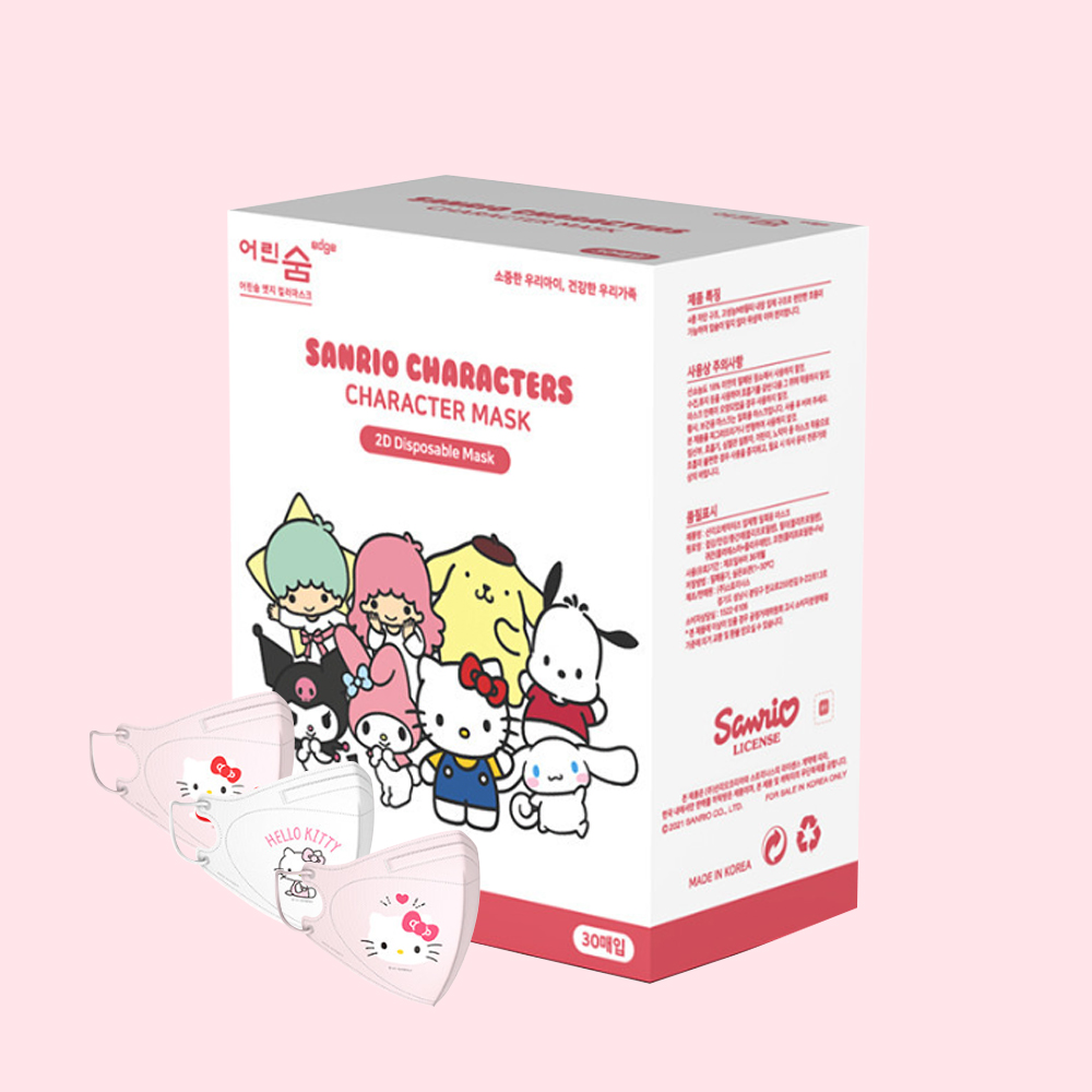 산리오 어린숨 새부리형 마스크 헬로키티 30매