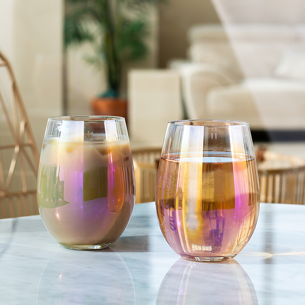 레토 오로라 내열 롱 유리컵 533ml 맥주잔 하이볼잔 위스키잔 집들이 선물 2P 세트