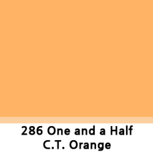 LEEFILTER 286 One and a Half C.T. Orange