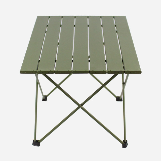 KOOLMAN 쿨맨 캠핑 테이블 알루미늄 경량 접이식 피크닉 ver2 XL, 올리브그린