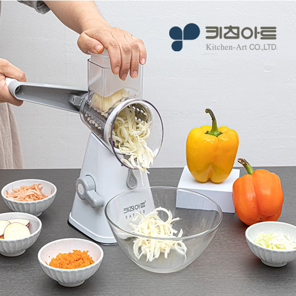 키친아트 회전 채칼 다용도 야채 만능채칼 3종 - 상품 이미지