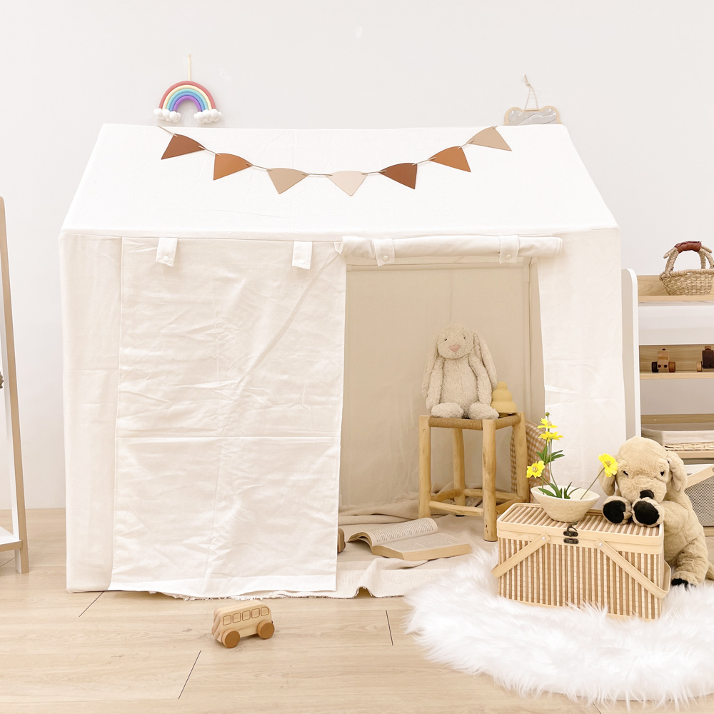 심플룸 개방형 인디언 텐트 아기 유아 키즈 어린이 놀이 플레이하우스