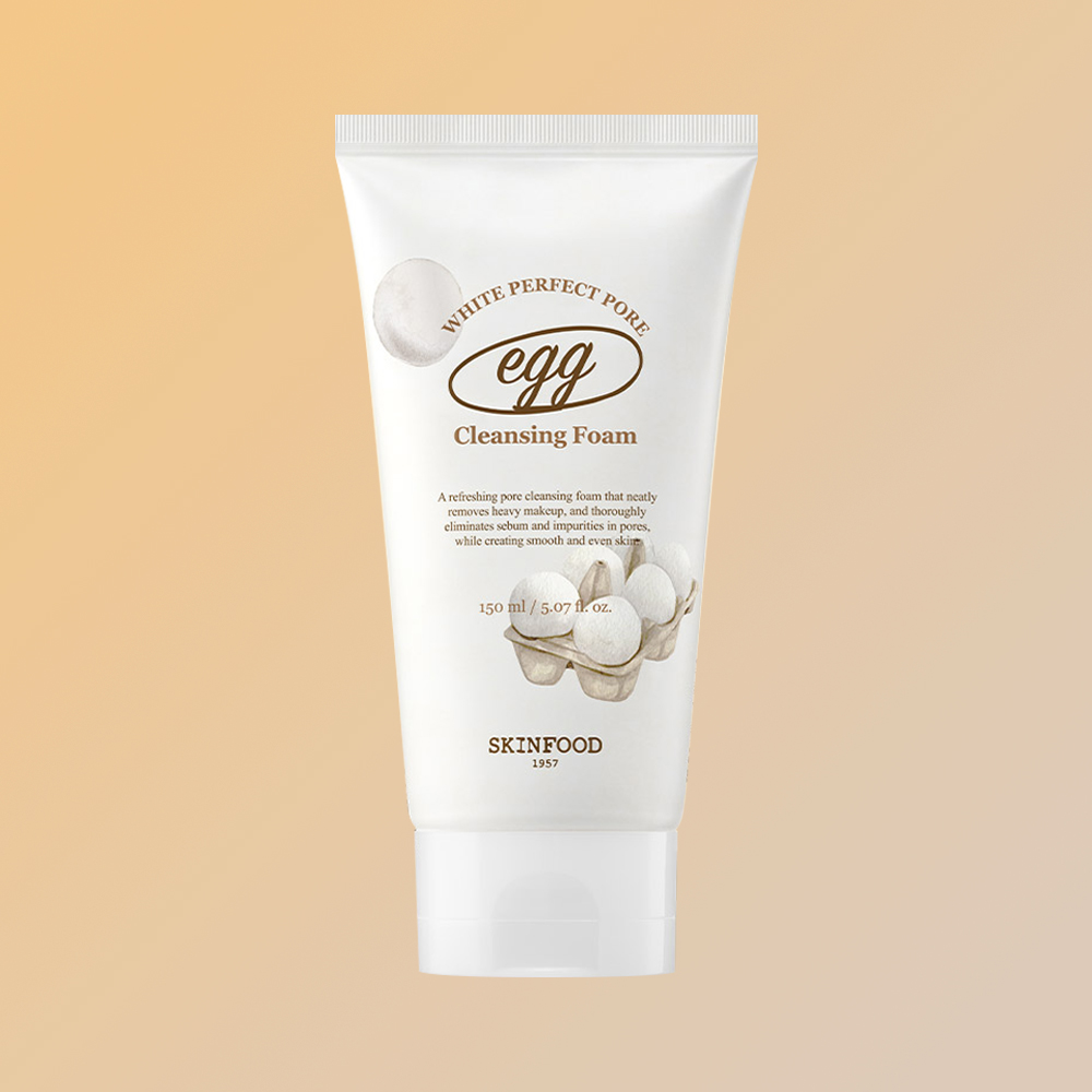 스킨푸드 에그화이트 퍼펙트 포어 클렌징 폼 150ml - 상품 이미지