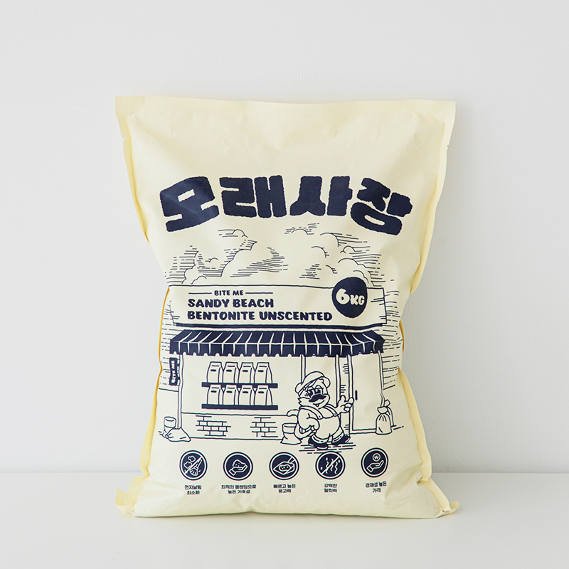 바잇미 모래사장 먼지없는 고양이모래 벤토나이트 18kg 이미지 2