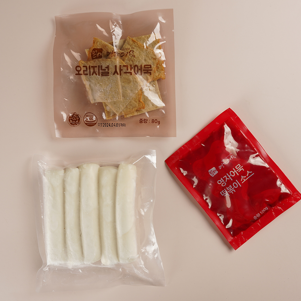 영자어묵 부산어묵 부산오뎅 국내산 즉석 쌀 떡볶이 500g 캠핑음식 캠핑요리 밀키트 - 상세 이미지 4