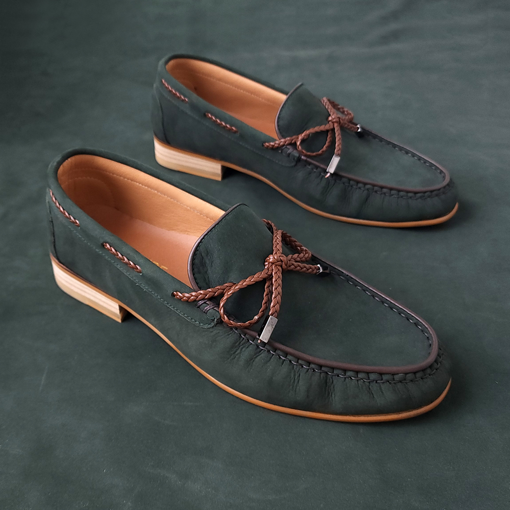 잎새 누벅수제화 트리플 소가죽로퍼 handmade - 상세 이미지 4