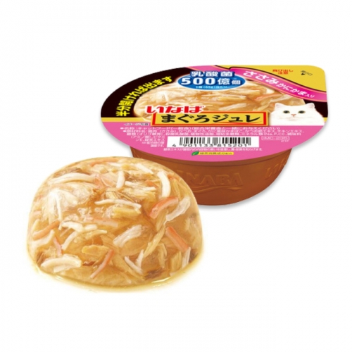 [최신생산] 이나바 마구로쥬레 유산균 고양이 캔 간식 닭가슴살+게맛살, 65g, 1개 - 상세 이미지 2