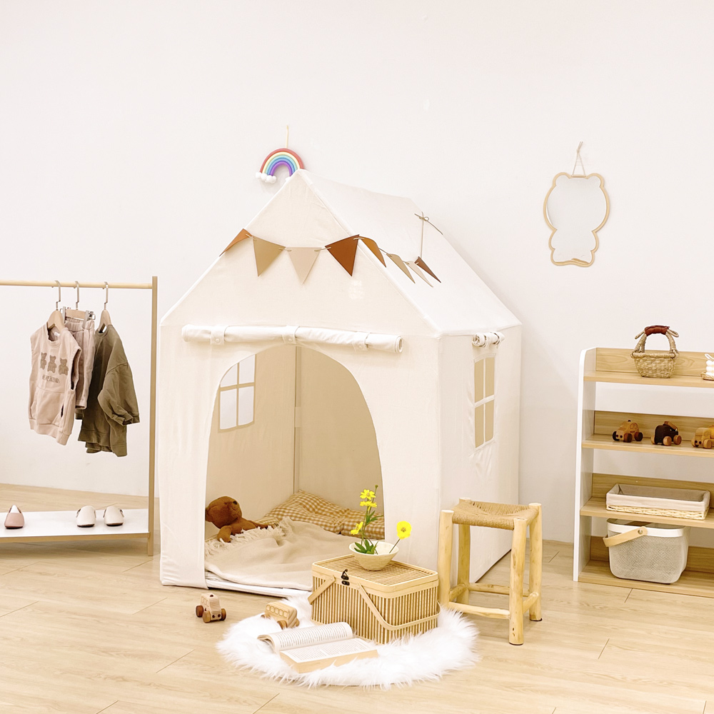 심플룸 정사각 인디언 텐트 아기 유아 키즈 아이 놀이 플레이하우스