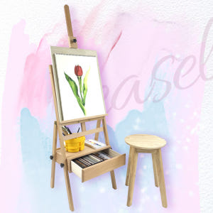 올지 서랍형 이젤 원목 대형이젤 전문가용 고급 대형 그림 나무 수납 실사용 후기 | 효과 있을까? - 상품 이미지 4