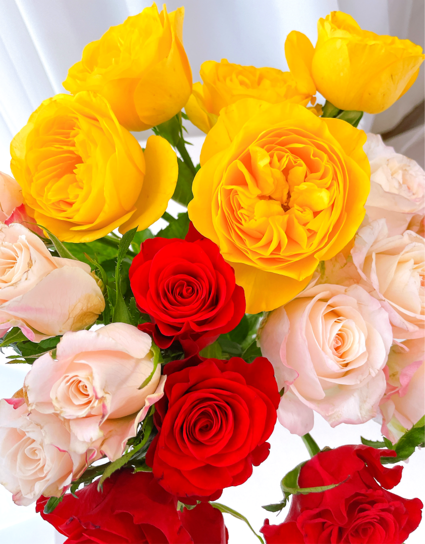 장미 핑크 빨간 꽃 선물 5송이 생화택배 생화 꽃다발 양재꽃시장 꽃배달 꽃배달싼곳 - 상세 이미지 2